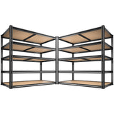Eluknt 5-Tier Heavy Duty Metal Storage Shelves with Adjustable Racks