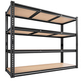 Eluknt 48" Heavy Duty Metal Storage Shelves with Upgraded Dual Support Bars
