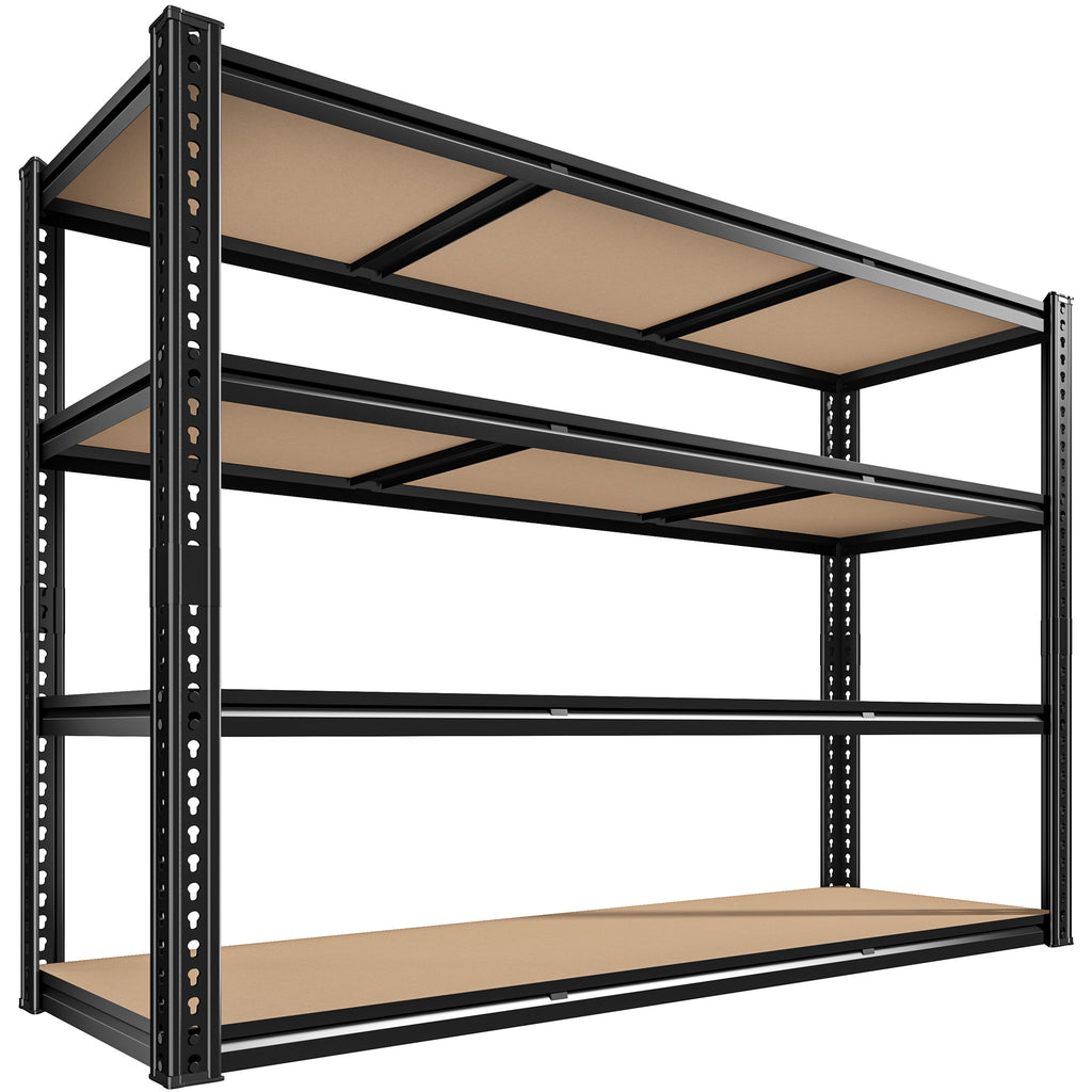 Eluknt 60" Heavy Duty Metal Storage Shelves with Upgraded Dual Support Bars