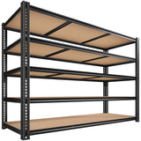 Eluknt 60" Heavy Duty Metal Storage Shelves with Upgraded Dual Support Bars