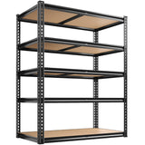 Eluknt 5-Tier Heavy Duty Metal Storage Shelves with Adjustable Racks