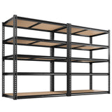 Eluknt 5-Tier Heavy Duty Metal Storage Shelves with Adjustable Racks